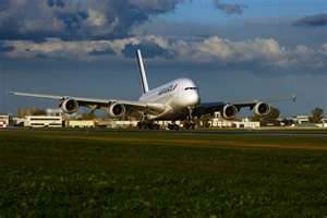 Wallpaper Airbus A380 Airport Takeoff Airplane Air France Liner