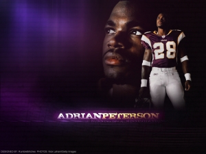 Adrian Peterson In A Mercial For Ncaa 2008
