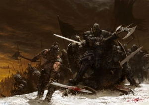 Battle Fight Warriors Speed Painting Picture Image Digital Art