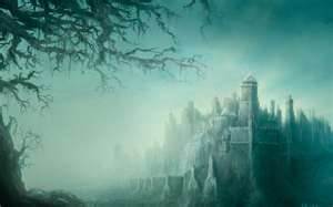 Dark Fantasy Fortress Desktop Wallpaper