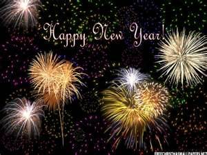 Happy New Year Fireworks Wallpaper