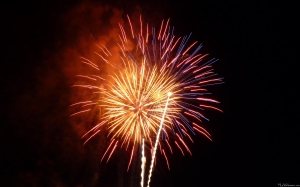 Mlewallpapers Red White And Blue Fireworks I