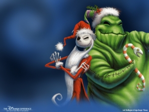 Christmas Wallpaper Tim Burton Movie Desktop 1024x768